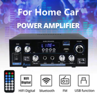 AK55 900W Bluetooth Digital Amplifiers 2 Channel HiFi Stereo Sound amplifier for Home Car Karaoke FM USB AMP With Remote Control