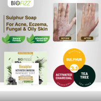 BIOMEDI Biosulphur Soap 100g Sulphur Soap Skin Issues Acne Psoriasis Eczema Fungal Infection