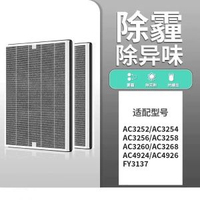 飛利浦 Philips代用濾網FY3137【飛利浦3200系列夾碳布濾網】適配適配飛利浦空氣清淨機濾芯AC3252/3256/3258/4924/4926濾網FY3137 空氣淨化器備用過濾器 替換濾