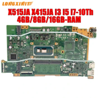 X515JA X415JA motherboard For ASUS V5200JA,P1411CJA,P1411CJP, X515JF, X515JAB ,Laptop Motherboard.i3 i5 i7-10Th.4GB/8GB-RAM.