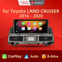 Junsun 12.3" Car Multimedia Player Radio for Toyota LAND CRUISER 2016-2020 CarPlay Android Auto 8Core Android 12 DSP autoradio