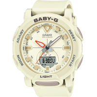 CASIO 卡西歐 BABY-G 戶外露營自動照明手錶 送禮推薦-棉花米色 BGA-310-7A
