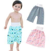 colorland【2入】寶寶高腰防水隔尿裙 兒童嬰兒布尿褲 學習褲