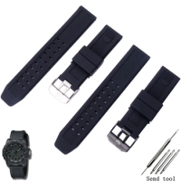 Watch accessories men suitable for 23mm Luminox silicone sports strap Luminox3051 3050 3080 4420 880