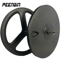 Ultralight Front 3/Three Spoke Wheel Tri Rear Disc Carbon Wheel 451 Carbon Disc Clincher Wheels 20Er Carbone OEM Bike Wheelset