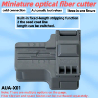 AUA-X01 MINI Optical Fiber Cleaver Automatic Tool Return FTTH Cold Connection Fiber Cutting Tool Fiber Cutter Plastic Material
