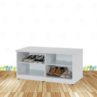 【·Fly· 飛迅家俱】3.2尺開放式塑鋼鞋櫃 高48cm 矮鞋櫃