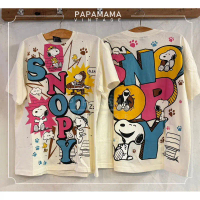 [ ล้านเสื้อ ] SNOOPY PEANUTS สีครีม เสื้อวินเทจ เสื้อการ์ตูน คําแนะนําผลิตภัณฑ์ใหม่ของเดือนนี้