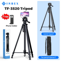 INBEX 3520P Tripod Kamera Professional Tripot DSLR+Free U Holder+Tas - HitamTerlaris