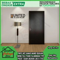[Kargo] Pintu WC Kamar Mandi Bukaan Swing Full Panel Aluminium Type P103E 1 Daun Ukuran L90 X T210 9