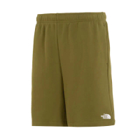 【The North Face】短褲 男款 運動褲 M SMALL LOGO FT SHORTS 綠 NF0A88GDPIB