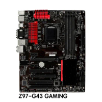 For MSI Z97-G43 GAMING Motherboard LGA 1150 DDR3 Mainboard 100% Tested OK Fully Work Free Shipping