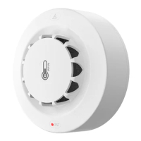 WiFi Smoke Alarm Tuya App 2.4GHz Smoke Sensor Smart Linkage Ceiling Mount with Temperature And Humidity Sensor Home Alarm System