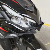 WINGLET NEW AEROX CONECTED STMS PLASTIC ABS MODEL MOTO GP - Hitam kilat