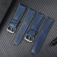 22mm 23mm Cowhide Leather Watchband for CITIZEN Blue Angel Generation Men's Watch AT8020-54L AT8020-03L Series Bracelet Strap