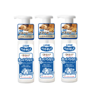 【LION 獅王】犬用乾洗澡泡泡慕斯 150ml 三瓶組(狗乾洗 寵物乾洗 犬用乾洗劑)