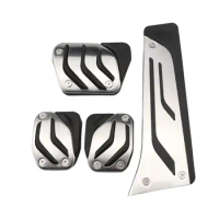 Carmilla Stainless Steel No Drilling Fuel Brake Pedal Pad Cover for BMW F30 F31 316i 318d 320i 328i 335i F20 F21 1 2 3 Series