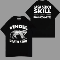 Kaos Vindes Death Star | Jasa Sedot Skill | Sablon Plastisol