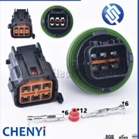 6 Pin Auto waterproof housing plug wiring cable Car headlight connector Light Lamp Plug HP066-06021 for Hyundai Elantra K3 K5