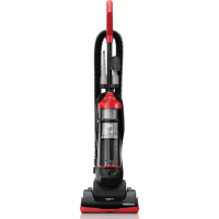 Bagless Vacuum Cleaner, Small Upright for Carpet and Hard Floor, Lightweight, UD20121PC, Red