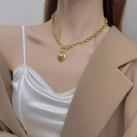 Kalung Titanium Sisik Naga Love Mirip Emas Asli Anti Karat