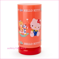 asdfkitty可愛家☆KITTY復古圓柱型LED小夜燈/擺飾燈/氣氛燈/室內燈-日本正版商品