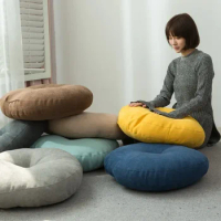 Japanese Style Futon Meditation Cushion Tatami Stuffed Yoga Mat Floor Seat Cushion With Fillings Thicken Pouf Sofa 물방석