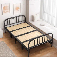 Metal Single Bed Loft Cheap Modern Boys Living Room Dog Safe Bed Frame Small Hotel Beauty Nordic Cama Individual Home Furniture