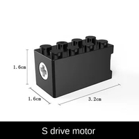 S Drive Motor Compatible with Legoeds Motor Power Pack Modified Slow Speed Torque MOC Tech Power Functions Components Engine Toy