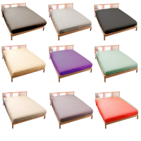 LUST 素色床包/100%純棉//精梳棉床包/台灣製造《5尺雙人標準》《不含被套/枕套》簡約