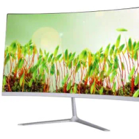 22 inch Game Competition flat Widescreen IPS/Led 23.8" 24" 27" 32" Curved Gaming Monitor 75Hz HDMI/VGA input White/Red Monitor