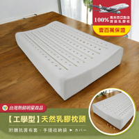【班尼斯乳膠枕】馬來人體工學乳膠枕頭(贈抗菌布套、手提袋)超取限兩顆