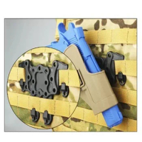 Tactical Molle Adapter Speed Clip Platform Airsoft Glock 17 M92 Holster Rail Case Mount Hunting Holster Adapter Gun Accessories