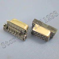 10pcs/lot VGA Jack Sokect D-SUB 15P F R/A DIP for Asus A42 K42 X42 U4X54C K55VD K55VM K55V K55VJ U36SD U43F etc CRT Connector