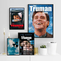 The Truman Show Classic Vintage Posters Waterproof Paper Sticker Coffee House Bar Home Decor