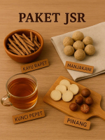 Paket JSR Manjakani, Pinang, Kunci Pepet/Temu Rapet, Kayu Rapet Rempah Herbal Kering Tea