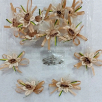 Bunga Panitia Korsase Warna Nude MEWAH 12 Pcs