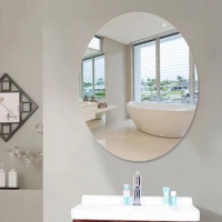 HD Anti Fog Wall Mirror Sticker DIY Full Length Mirror Tiles Self Adhesive Shatterproof Non Glass Safety Mirror Sheets 2MM Thick