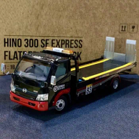 1/18 Scale Hino HINO 300 Express Transport Trailer Car Model Metal Diecast Toy Vehicle for Adult Collection Gifts Display