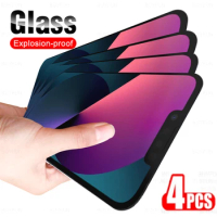 4PCS Full Cover Tempered Glass Screen Protector Case For iPhone 13 Pro Max 13 pro iPhone 13 13 mini
