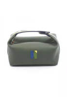 Hermès Pre-Loved Hermès Bride-a-Brac PM Handbag canvas Dark green Navy multicolor silver hardware
