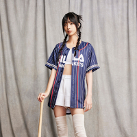 FILA x Rakuten 樂天聯名 短袖球衣-丈青 1TEZ-1837-NV
