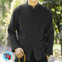 Baju Koko Pria Dewasa Model IPMAN Kungfu Bagus Trendy Kekinian - Abu Tua, M