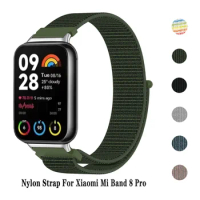 Nylon Loop Strap For Xiaomi Mi band 8 Pro Smart Watch Band Bracelet For Xiaomi Redmi Watch 4/ Miband 8 pro Strap Accessories