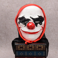 頭紗 圓臉小丑面具 日本忍者 面具 仿古面具 蝙蝠俠小丑 日本藝妓 全臉面具 面罩 面紗 【塔克】