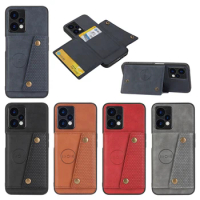 Wallet PU Leather Case For OPPO Realme 3 5 6 7 7i 8 8i 9 Pro Plus 9i C12 C15 C25 C25S C21Y C25Y C21 C35 Card Holder Stand Cover