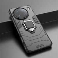 For Vivo X90 Pro 5G Case Shockproof Armor Phone Case for VIVO X90 Pro Plus VivoX90 X 90 Pro X90Pro Magnet Ring Stand Back Cover