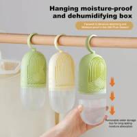 Moisture Absorber Moisture-proof Hanging Dehumidifier Packs with Water Collector&amp;Hook Detachable for Wardrobe Closet Cabinet