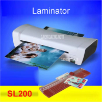 SL200 white A4 Photo Laminator Office Hot &amp; Cold Thermal Laminating Professional For A4 Document Photo PET Film Roll Laminator