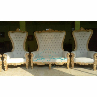 KURSI SYAHRINI | KURSI SOFA PELAMINAN | Free Custom Warna Finishing
